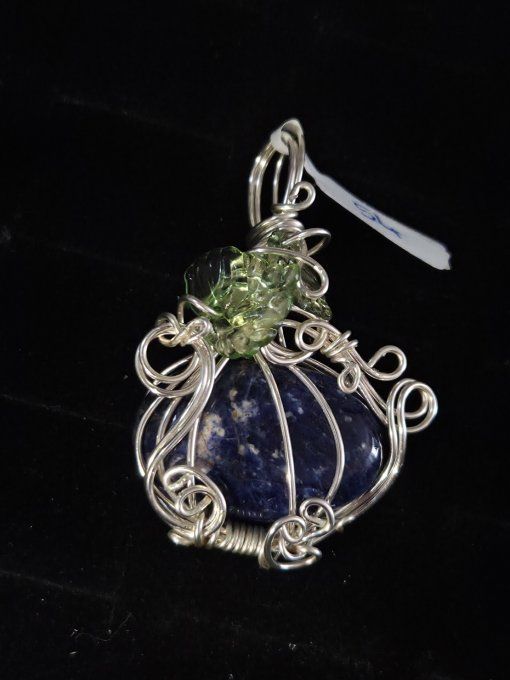 Pendentif Citrouille Sodalite 