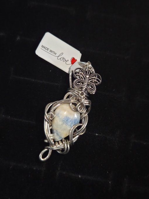 Amulette Scheelite Bleue  – Intuition & Ouverture Spirituelle  -la mini