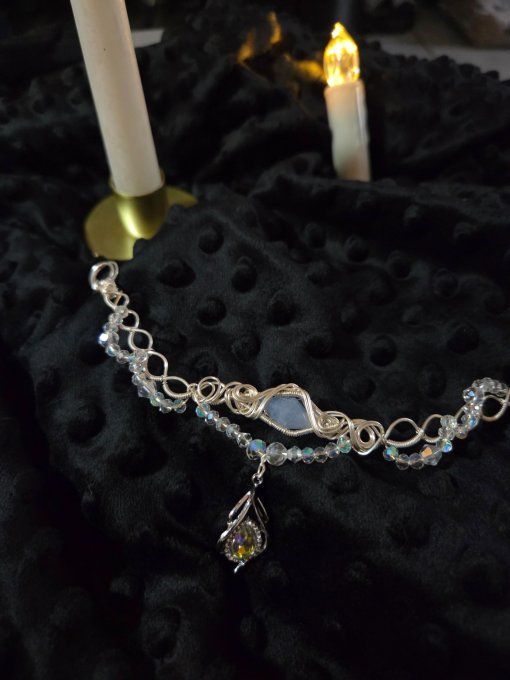 Constellation du Cancer -Calcédoine violette 