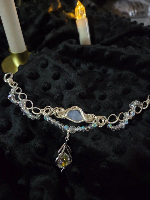 Constellation du Cancer -Calcédoine violette 