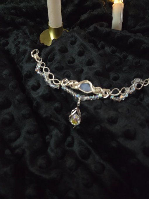 Constellation du Cancer -Calcédoine violette 