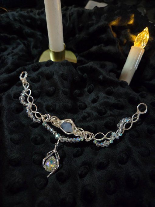 Constellation du Cancer -Calcédoine violette 