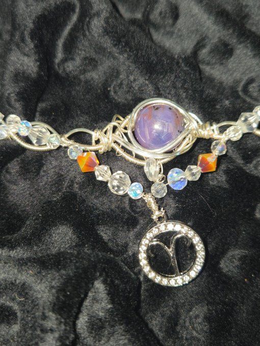 Astro Belier- Rubis Corindon ✨ Collier Modulable 