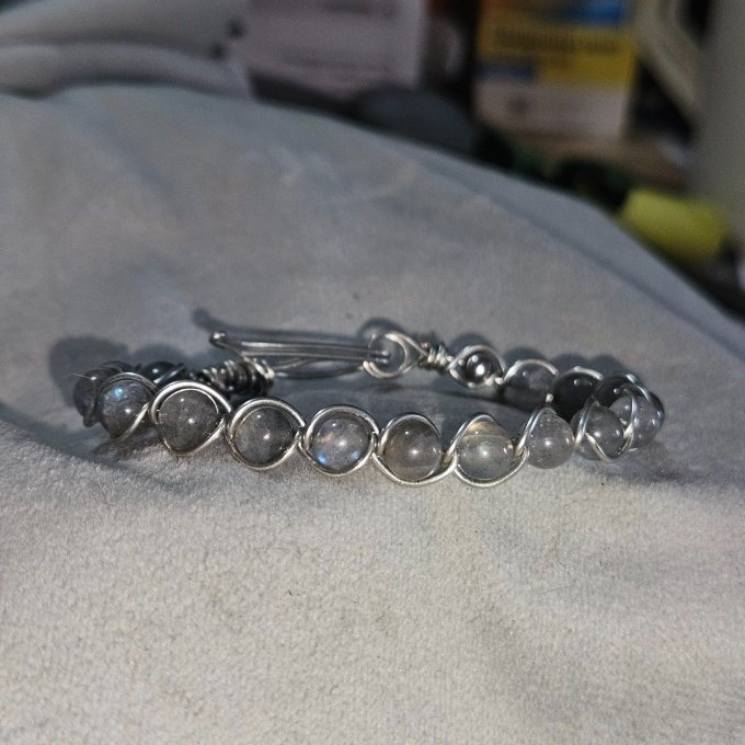 Bracelet Labradorite : protection , empathie , confiance  - Copie