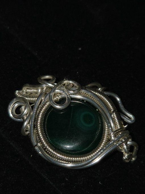 Bague malachite Ajustable 