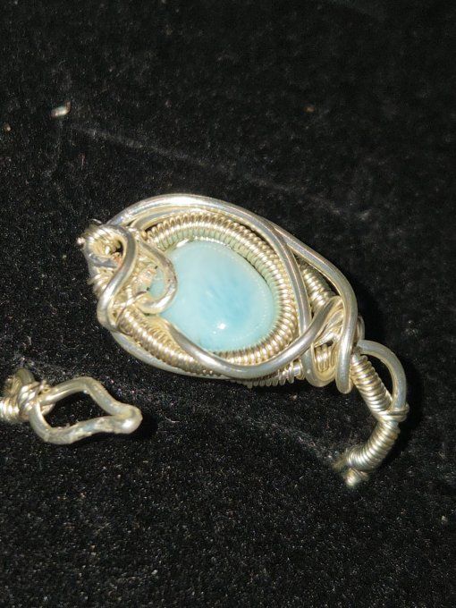 Bague Larimar Ajustable 