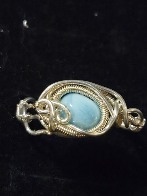 Bague Larimar Ajustable 