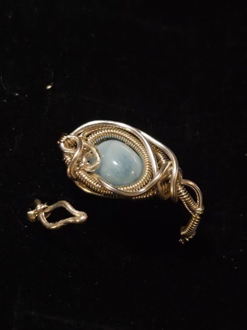 Bague Larimar Ajustable 