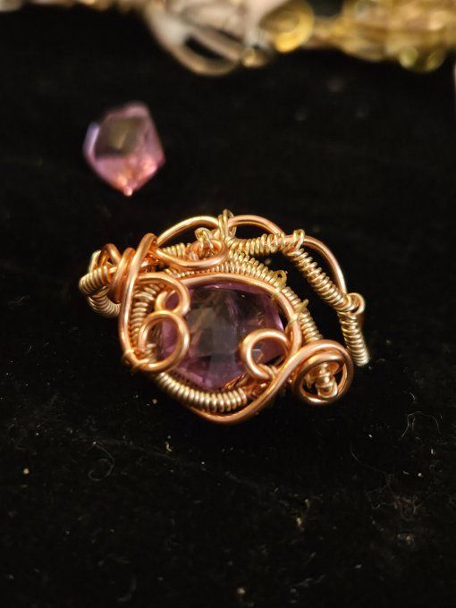 Bague Ajustable Amétrine – Créativité & Abondance   - resever