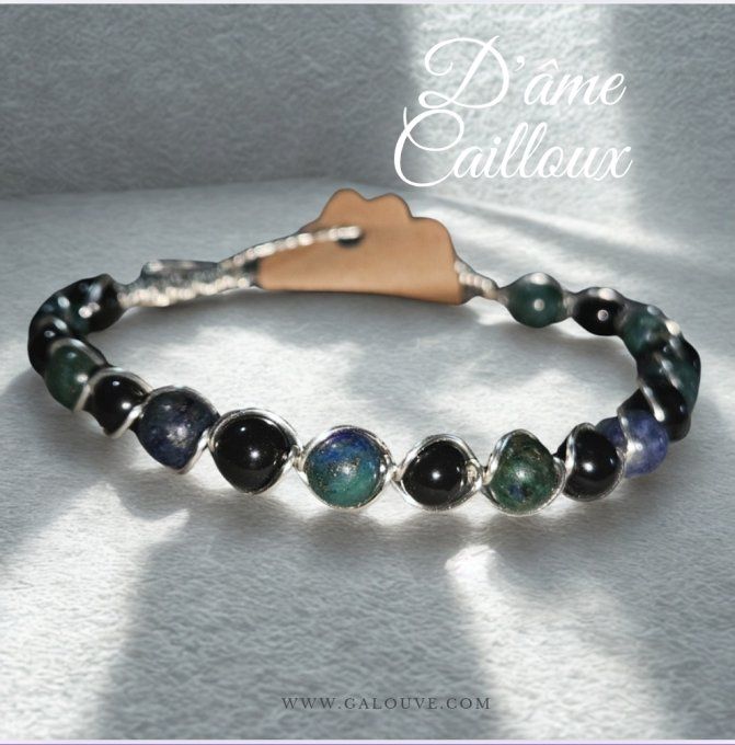 Bracelet  Al :vérité et protection - 6MM