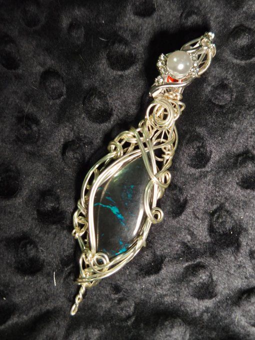 Pendentif Azurite – Clarté, Sérénité & Concentration