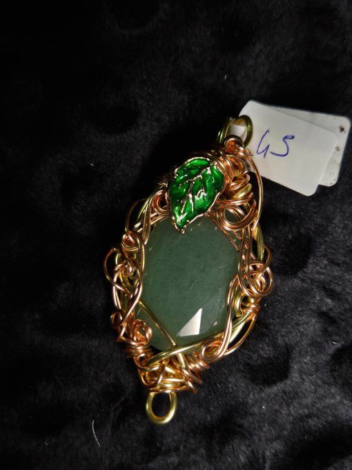 Amulette Aventurine verte -Enfant interieure et prospérité