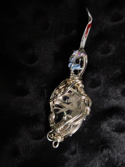 Amulette Cristal de roche -Énergie, Clarté et Harmonie  