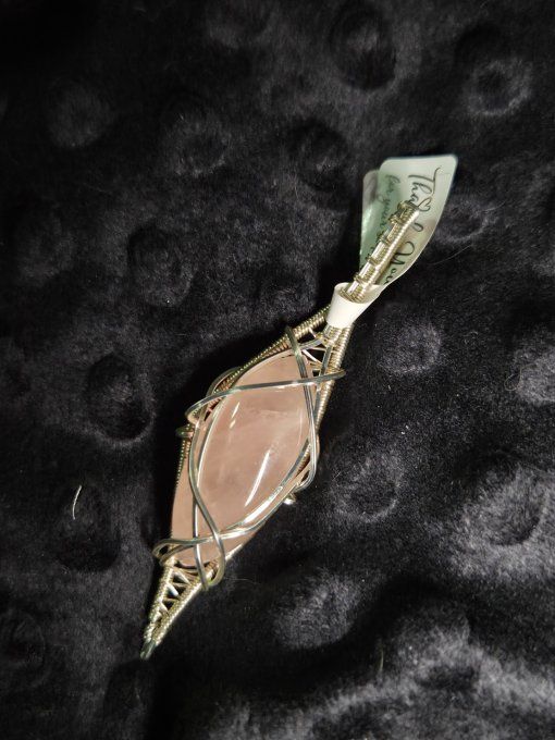 Pendentif Quartz rose  ✨