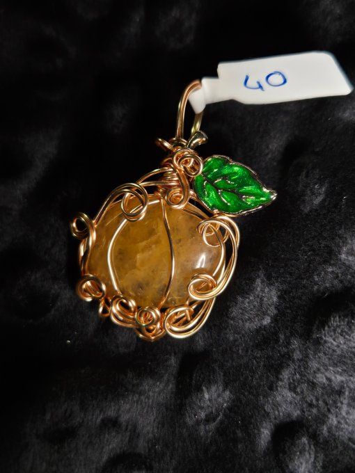 Citrouille , calcite jaune 