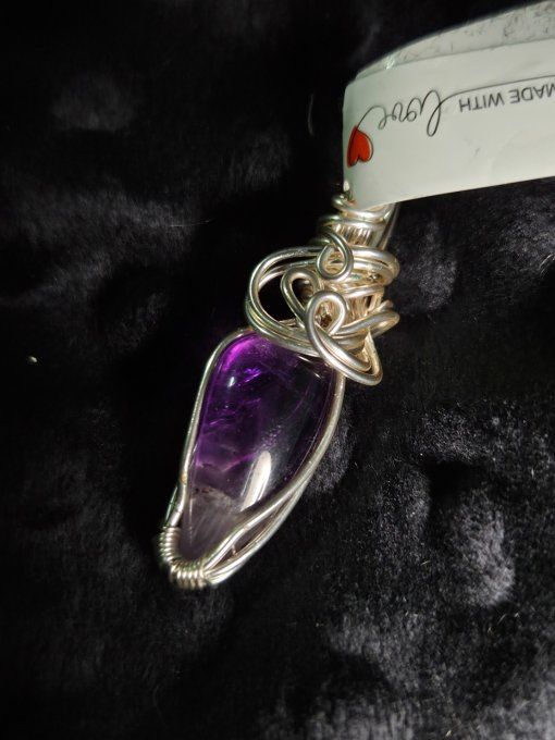 Amulette Améthyste – Pierre d'ouverture & Équilibre