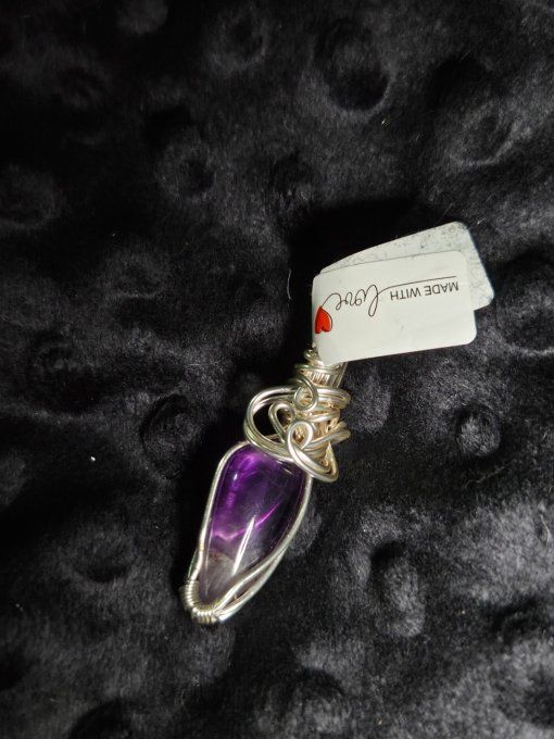 Amulette  Améthyste – Pierre d'ouverture & Équilibre   