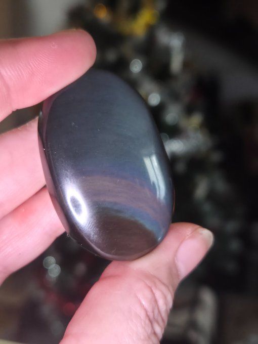 Obsidienne Oeil celeste- Pierre de paume