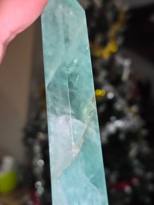 Obelisque fluorite verte 
