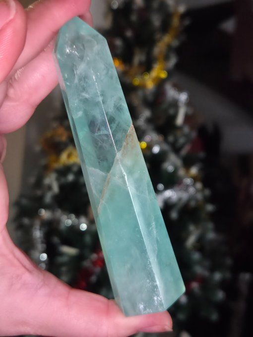Obelisque fluorite verte 