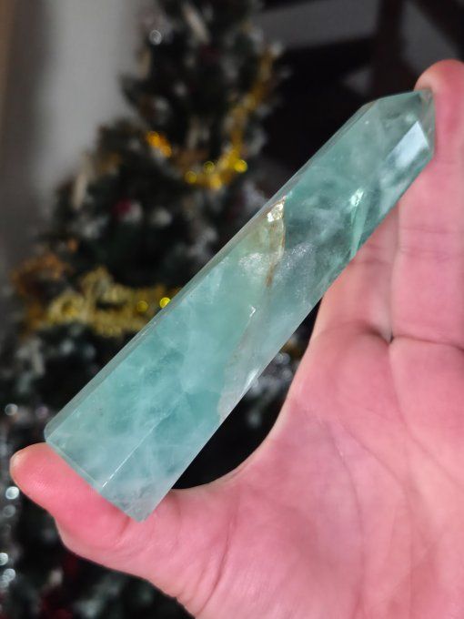 Obelisque fluorite verte 