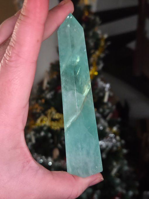 Obelisque fluorite verte 