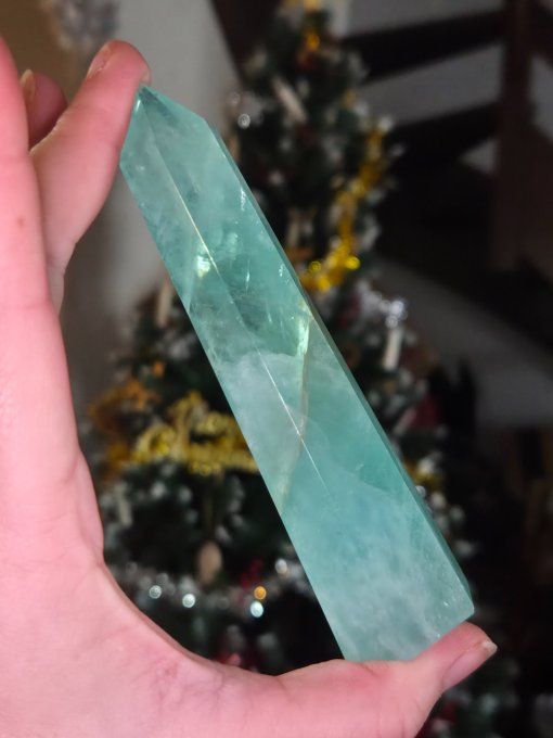 Obelisque fluorite verte 