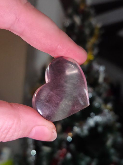 Coeur fluorite  5 cm