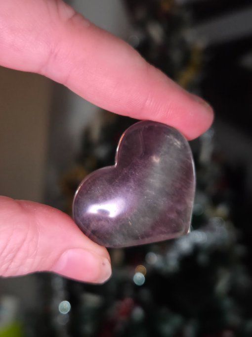 Coeur fluorite  5 cm