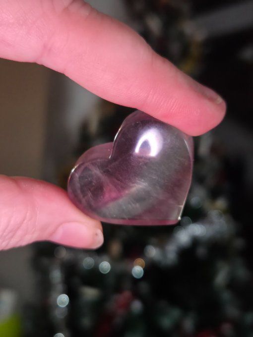 Coeur fluorite  5 cm