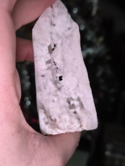 Obelisque calcite Neige 