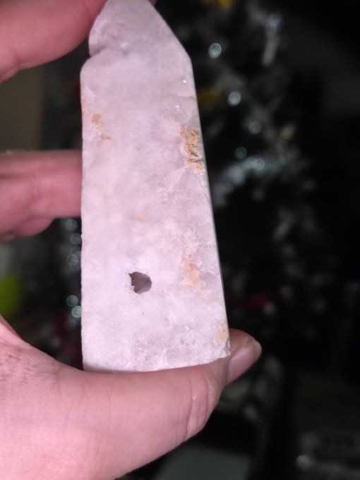 Obelisque calcite Neige 