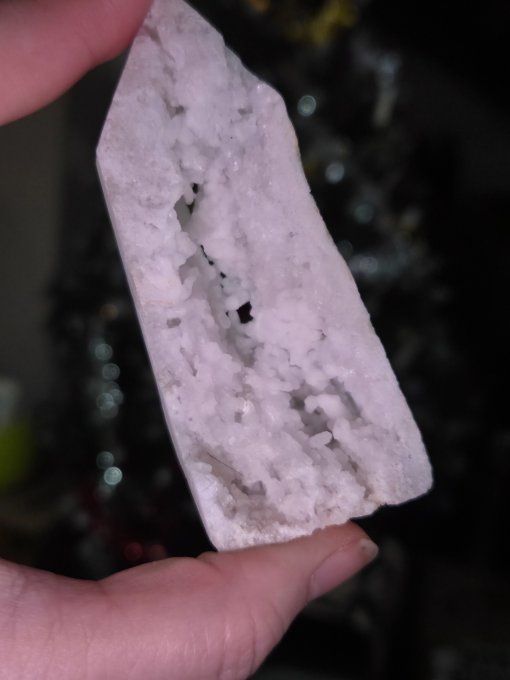 Obelisque calcite Neige 