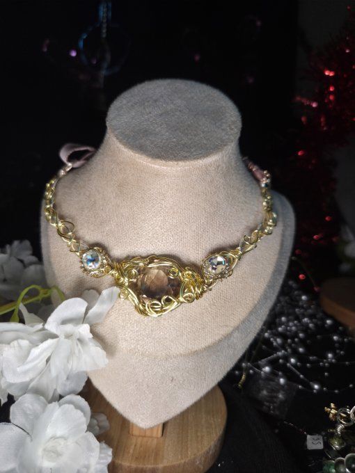 Constellation de la lyre - Quartz fumé facettes 