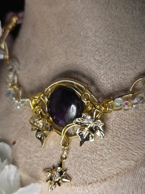 Collier Purpurite ✨ Constellation du Chêne 