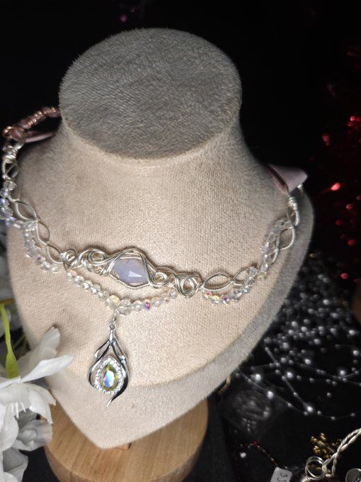 Constellation du Cancer -Calcédoine violette 