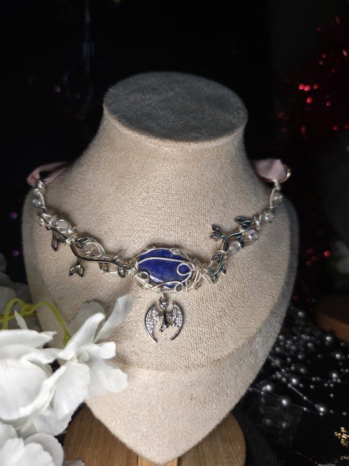 Constellation de Jupiter :Collier modulable lapis Lazuli 
