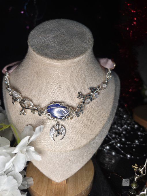 Constellation de Jupiter :Collier modulable lapis Lazuli 