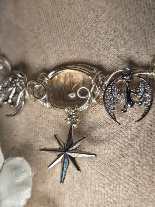 L'astre du matin: collier modulable Citrine naturelle 