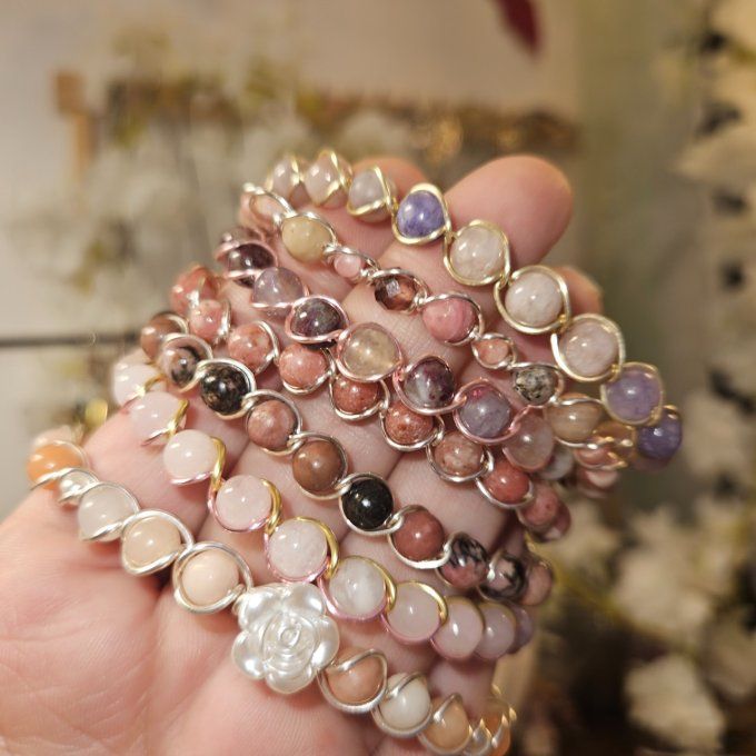 Bracelets Perle Rose