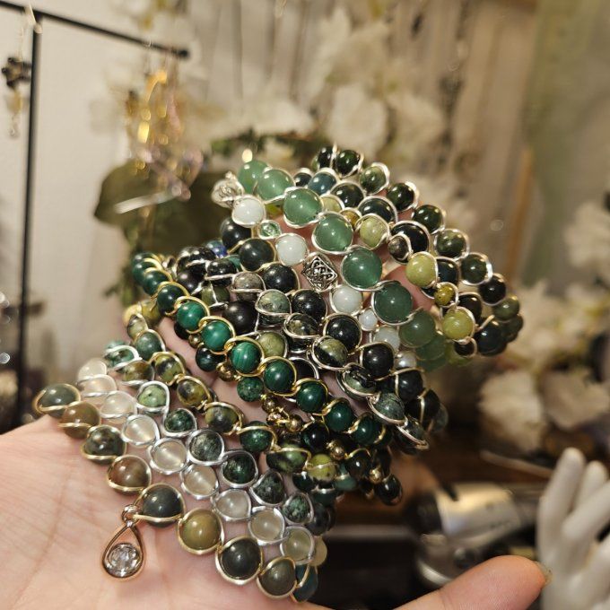 Bracelet Perle Verte