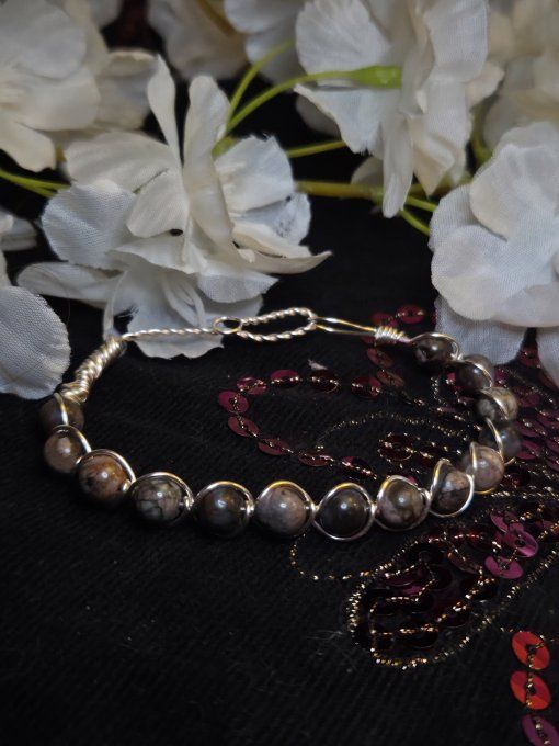 Bracelet Llanite-Que Sera- pierre du chemin de vie 