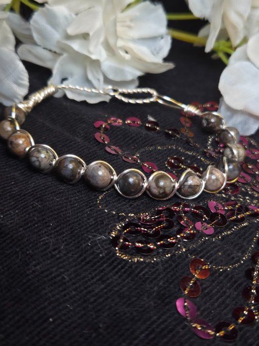 Bracelet Llanite-Que Sera- pierre du chemin de vie 