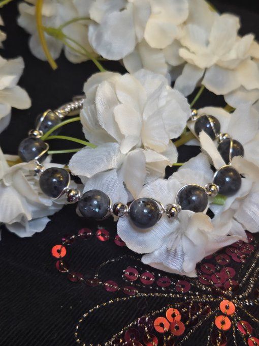 Bracelet Larvikite