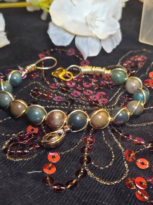 Chrysocolle - bracelet -pierre D'Harmonie et d'apaisement ✨