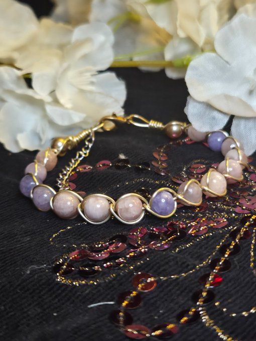 Bracelet Opale violette