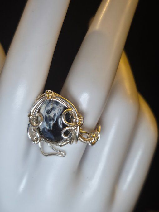 Bague Pietersite - ajustable -Pierre des Tempetes