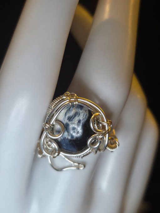 Bague Pietersite - ajustable -Pierre des Tempetes
