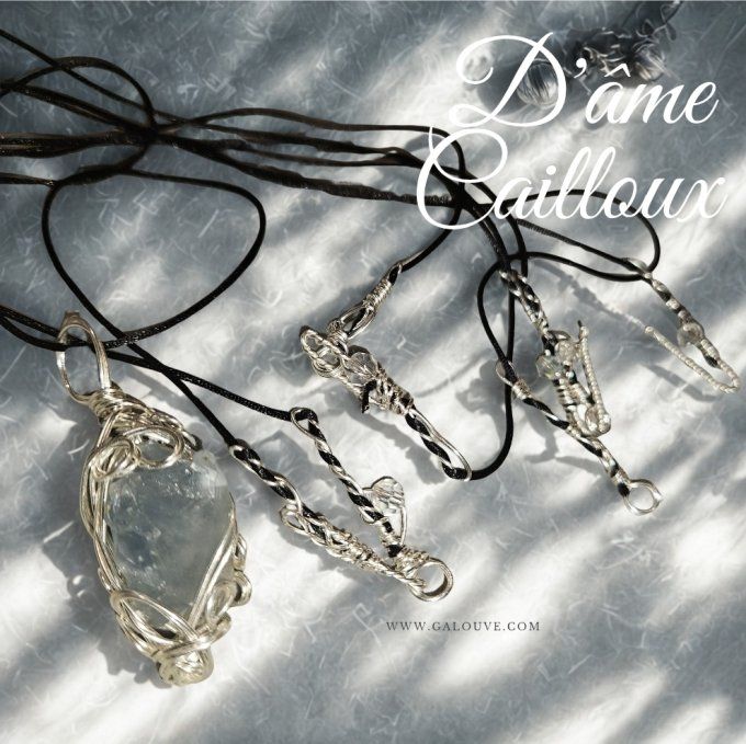 Collier nylon perle 45/50 cm