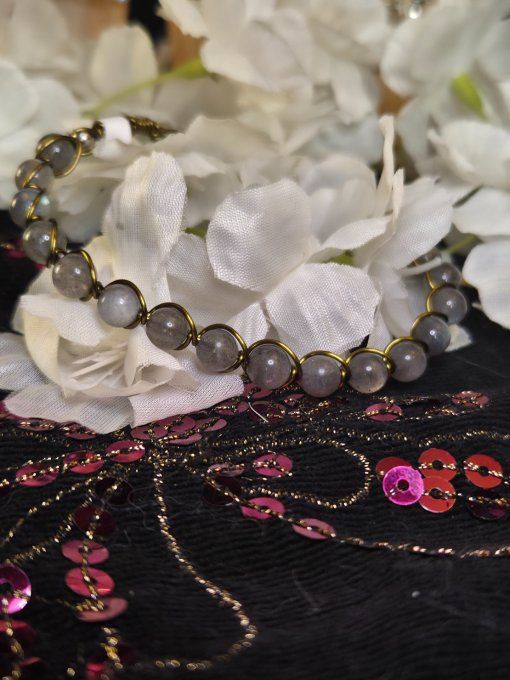 Bracelet Labradorite : protection , empathie , confiance 